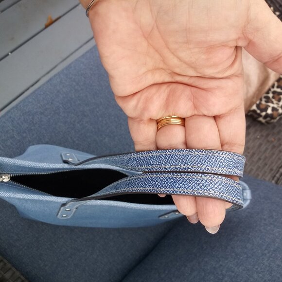 Coach large denim blueCity zip  tote bag - Picture 3 of 9